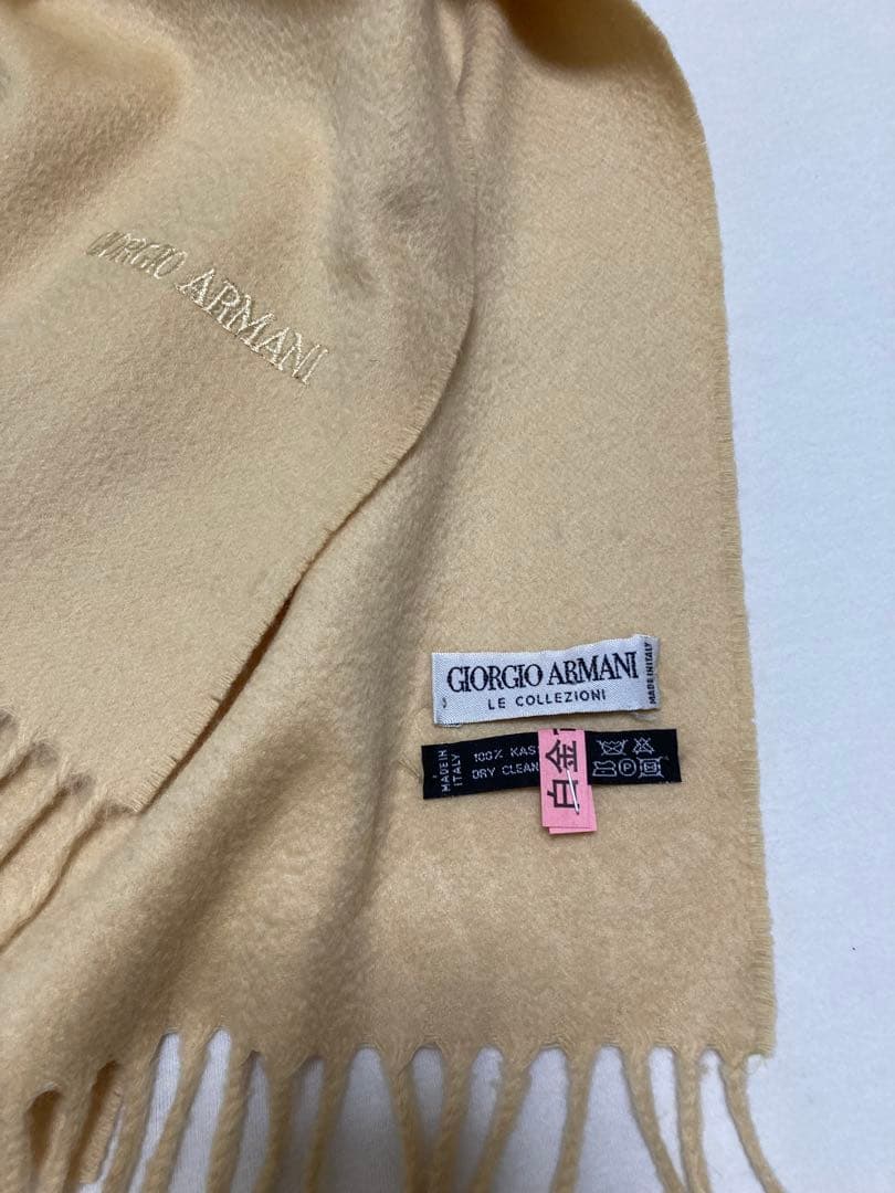 GIORGIO ARMANI ジョルジオアルマーニ カシミアマフラー ストール