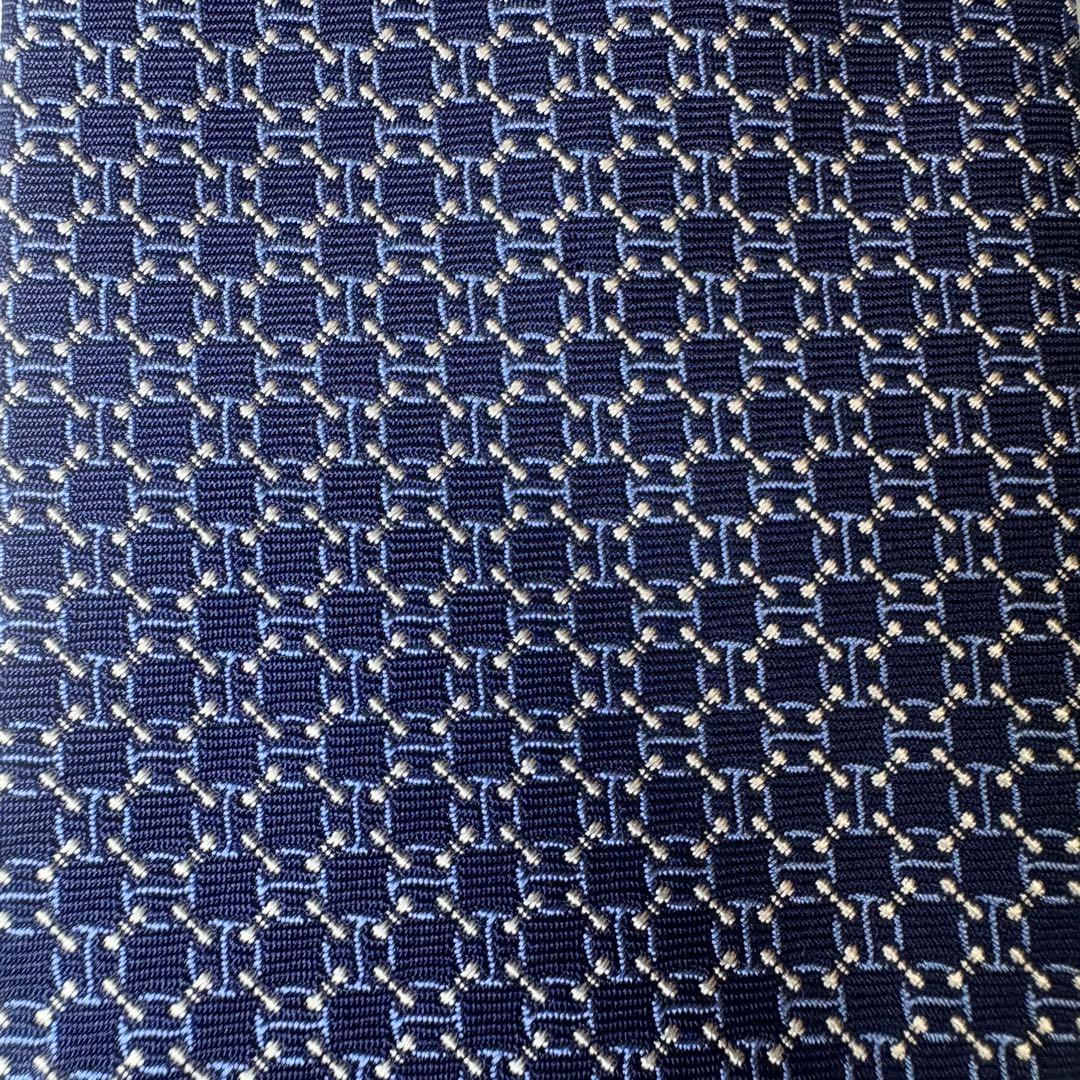 【希少✨極美品】HERMES ネクタイ 659241T シェーヌダンクル柄