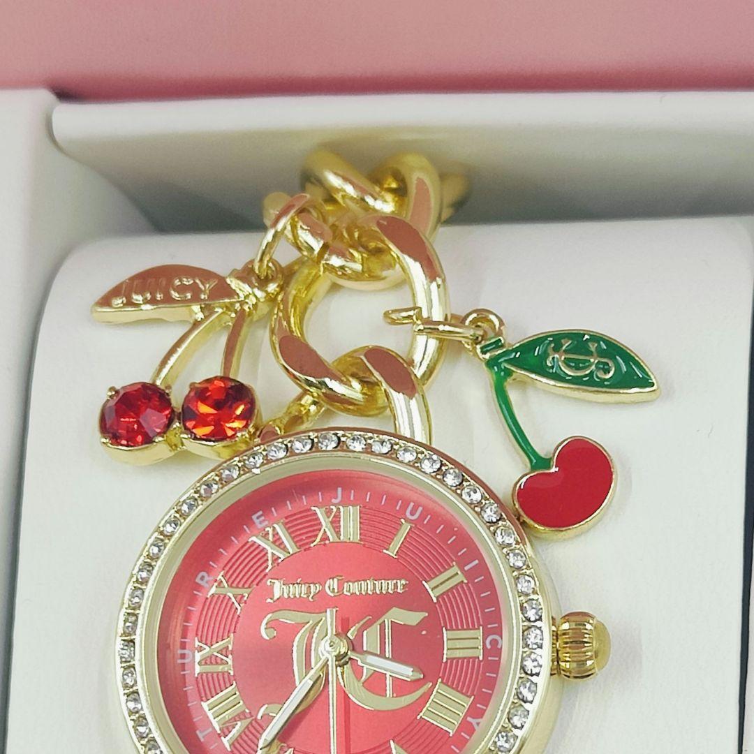 ジューシークチュール レディース 腕時計 ブレスレット チャーム付 ゴールド系