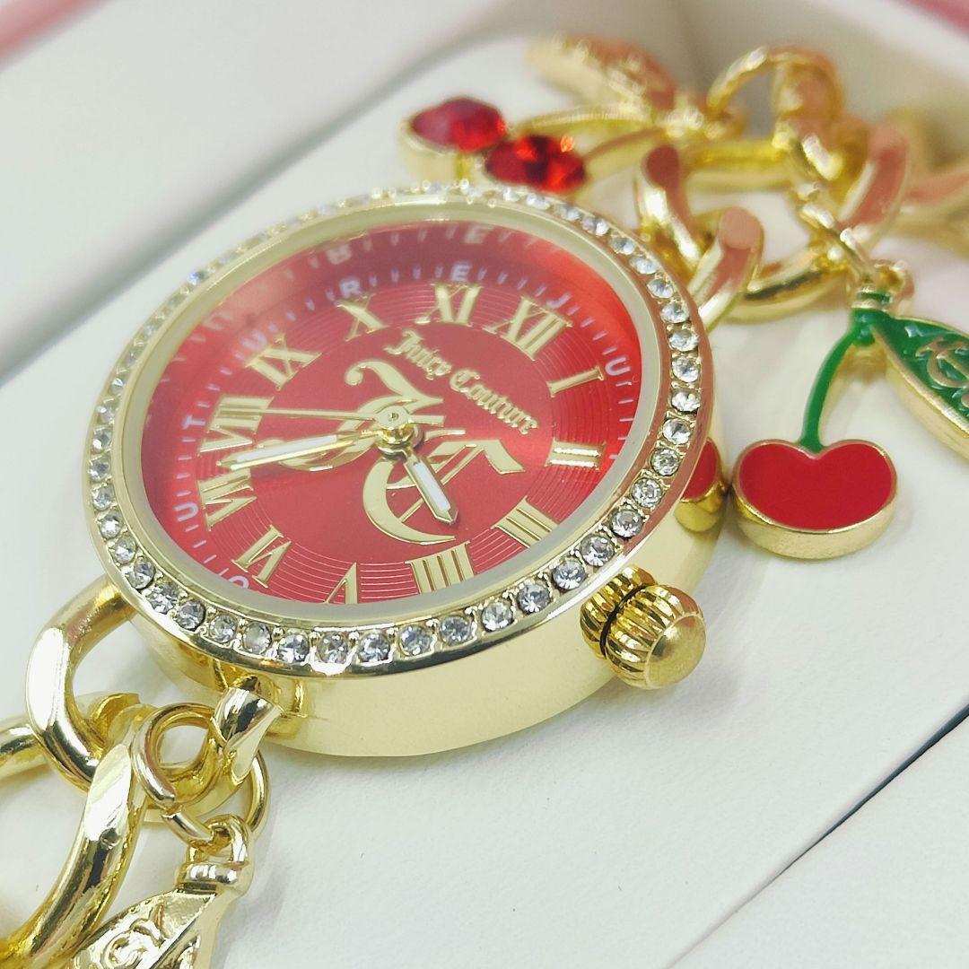 ジューシークチュール レディース 腕時計 ブレスレット チャーム付 ゴールド系