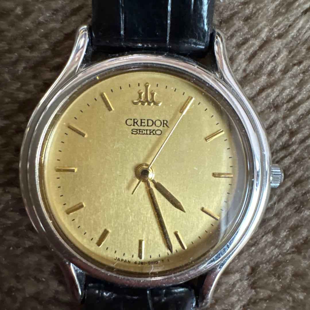 セイコー Credor 腕時計 ゴールド文字盤