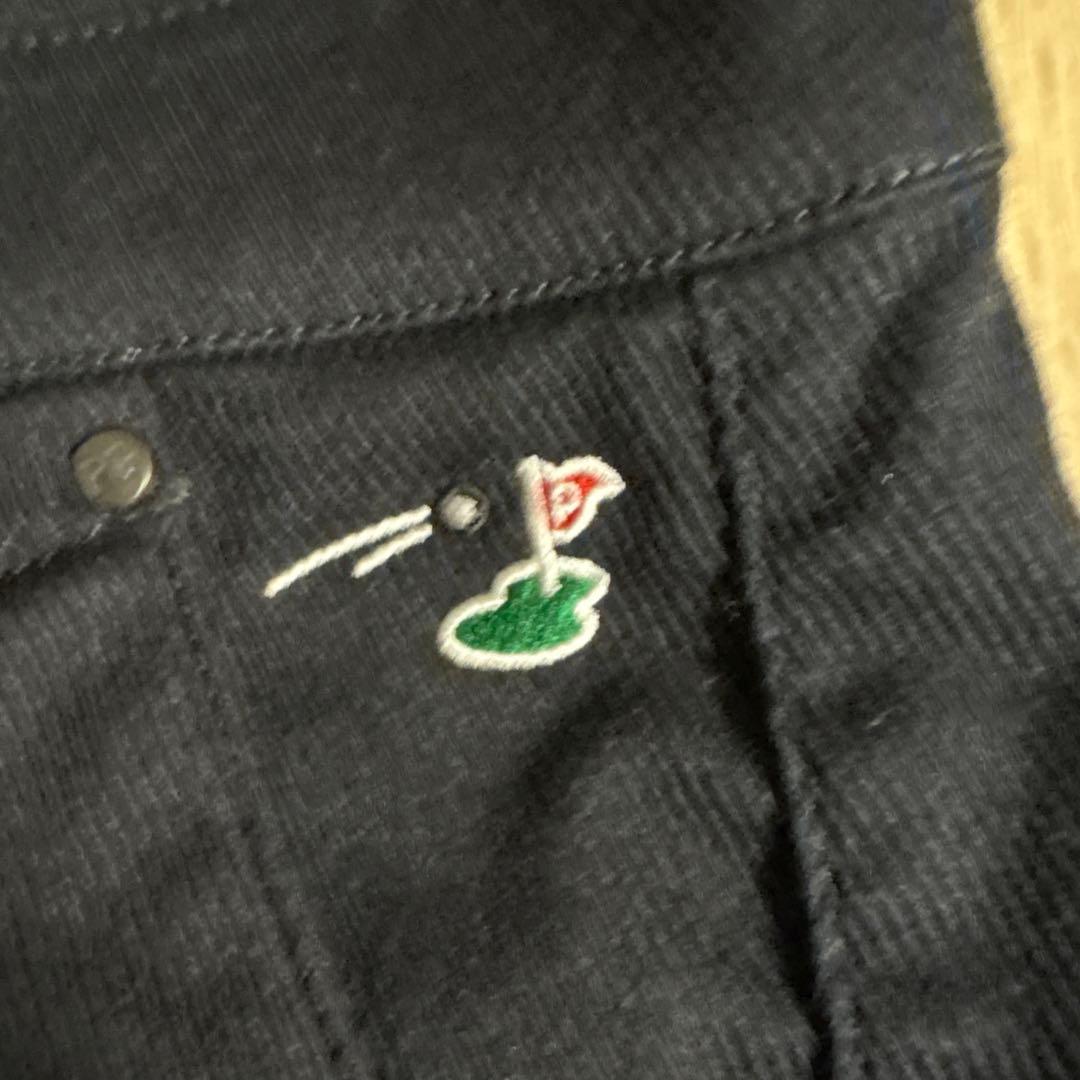 【希少】パーリーゲイツ ブラック LINEキャラクター　刺繍パンツ