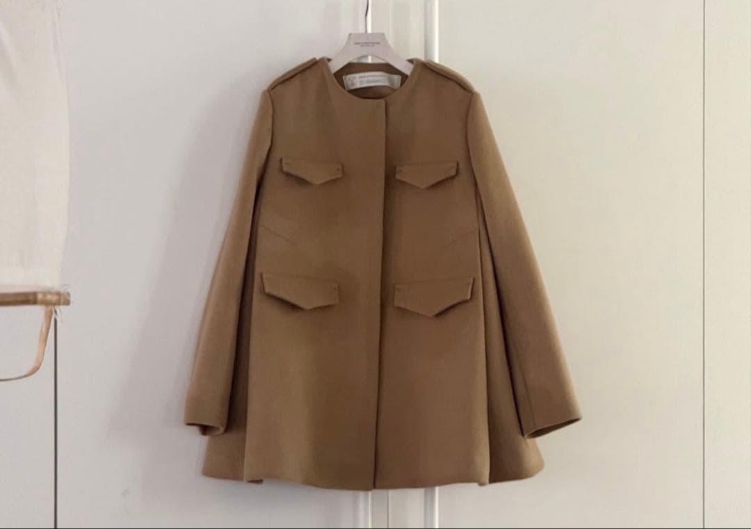 め*ま様 グリードインターナショナルウールコートブラック黒新品未使用