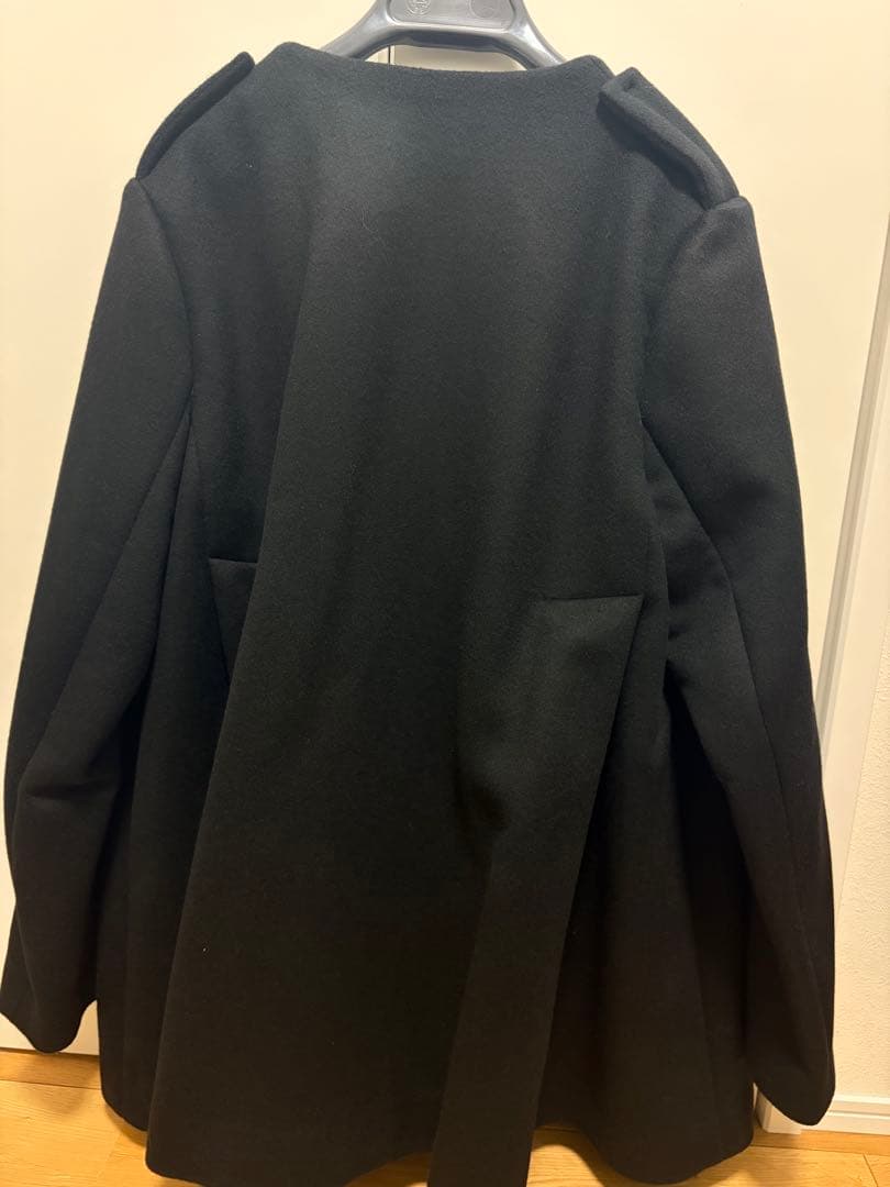 め*ま様 グリードインターナショナルウールコートブラック黒新品未使用