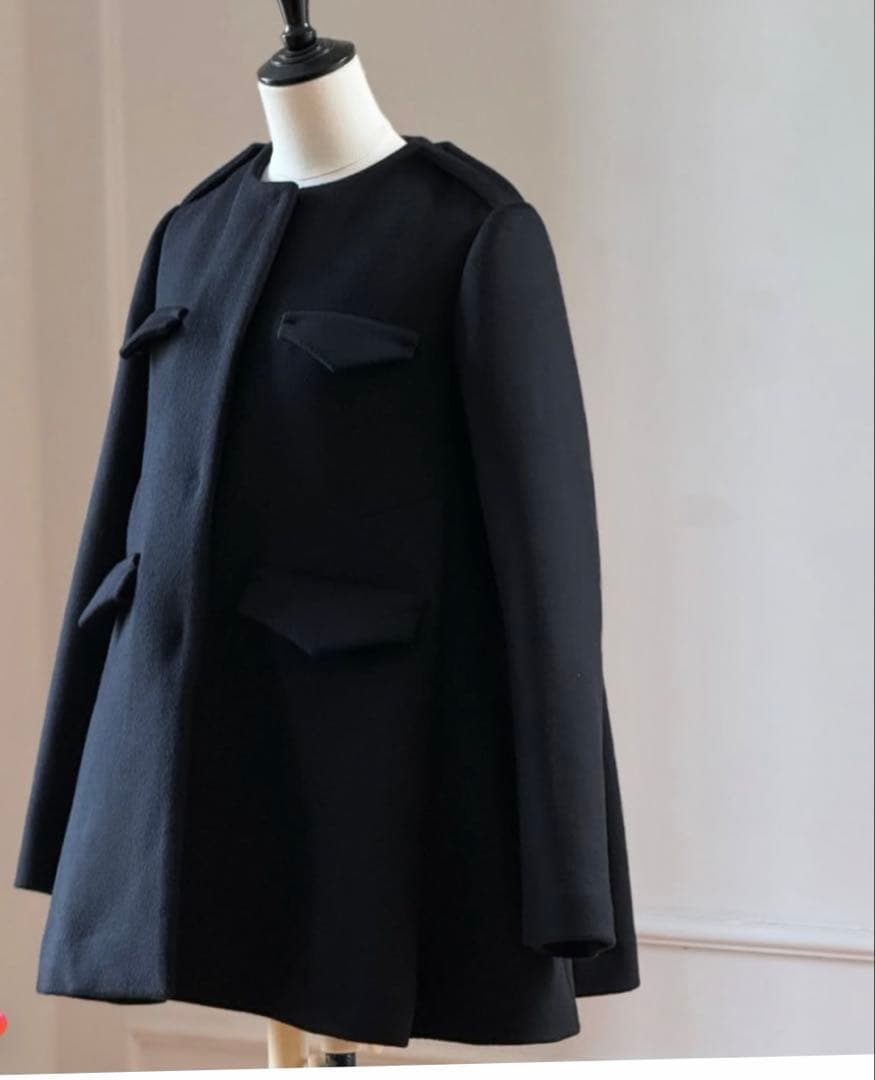 め*ま様 グリードインターナショナルウールコートブラック黒新品未使用