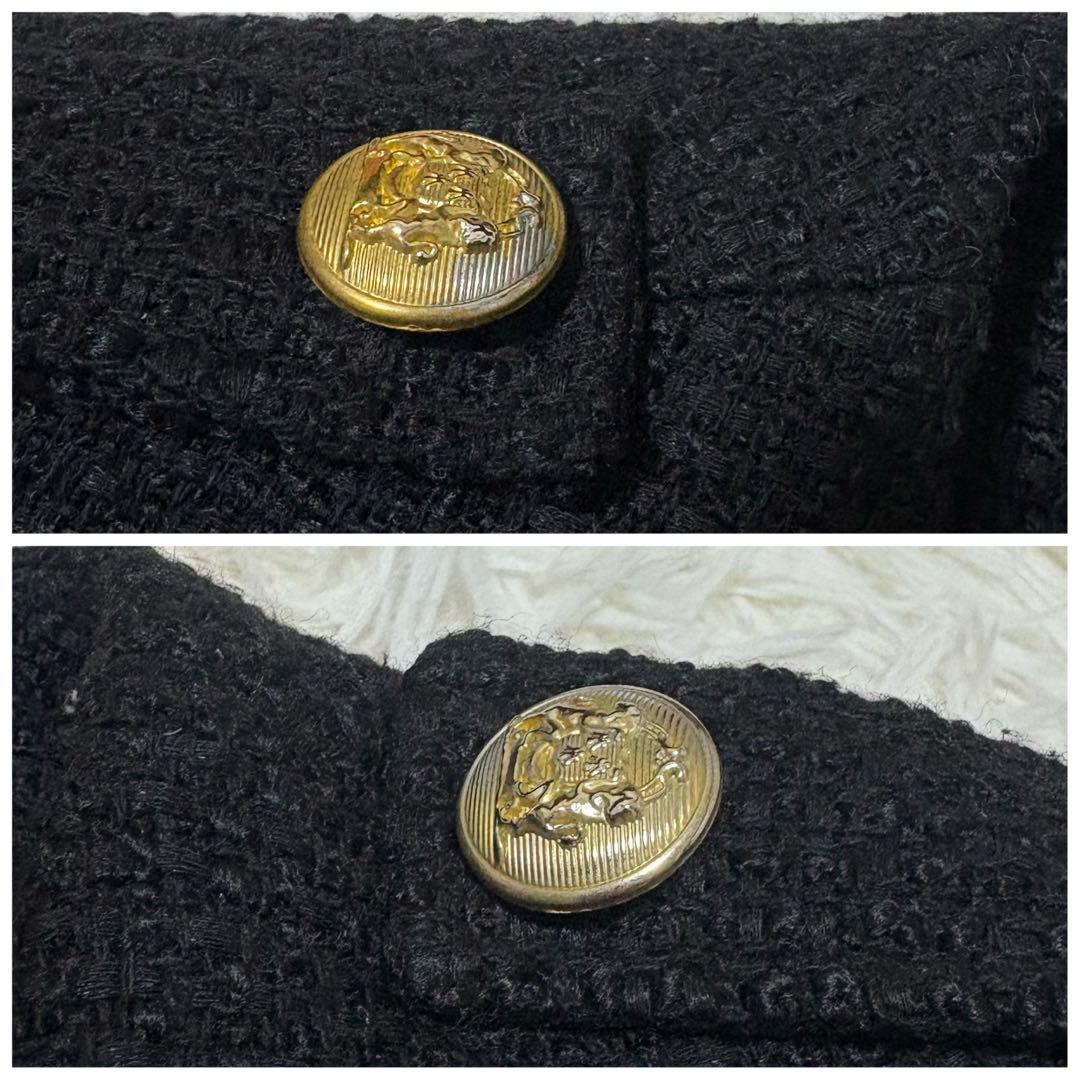 ALUDE SELECT design tweed jacket ブラック　L