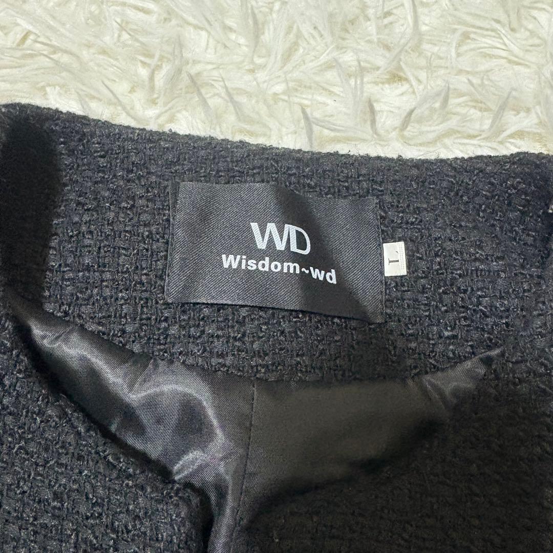 ALUDE SELECT design tweed jacket ブラック　L