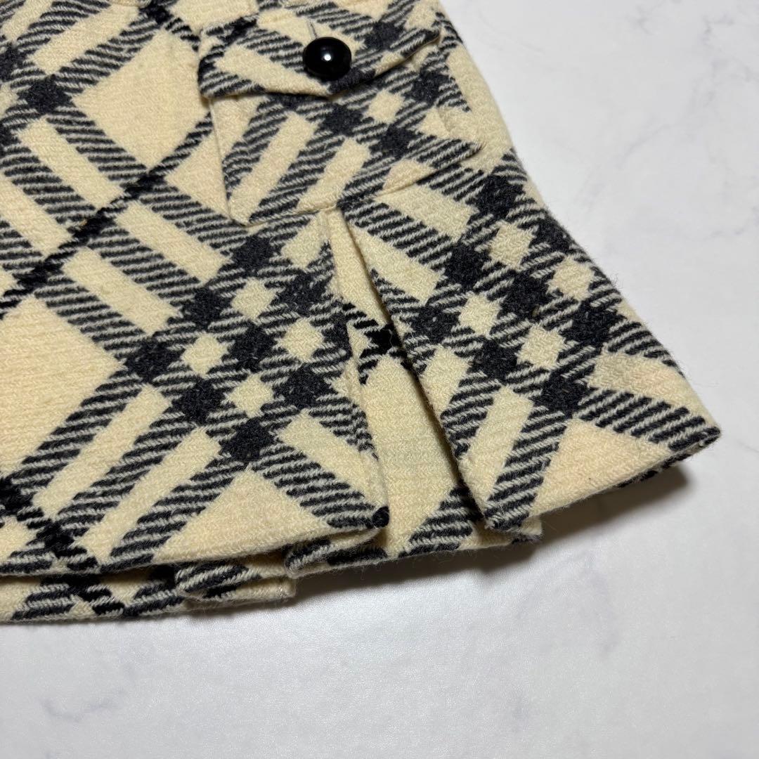 美品 BURBERRY BLUE LABEL ノバチェック ウール ミニスカート