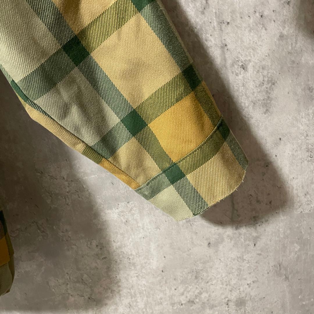 Burtonバートンスキーウェアスノーボードジャケットベージュ緑グリーンチェック