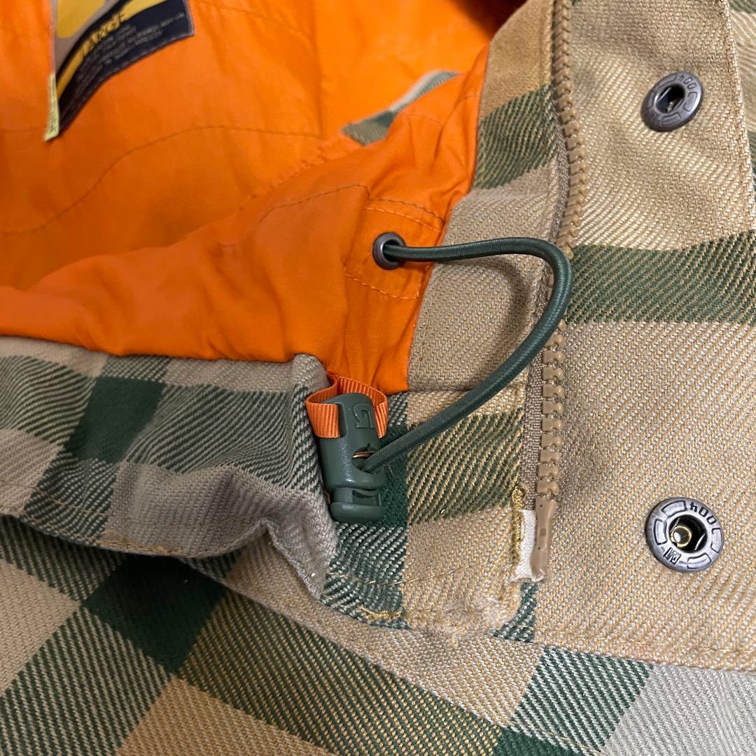 Burtonバートンスキーウェアスノーボードジャケットベージュ緑グリーンチェック