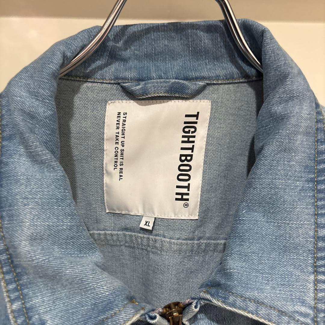 TIGHTBOOTH ライトブルー デニムジャケット　XL