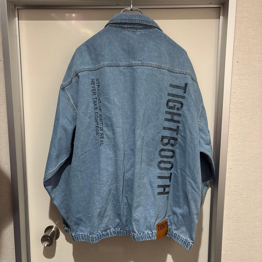TIGHTBOOTH ライトブルー デニムジャケット　XL