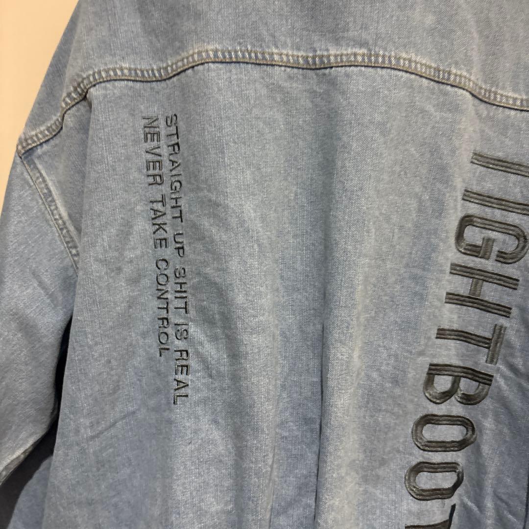 TIGHTBOOTH ライトブルー デニムジャケット　XL