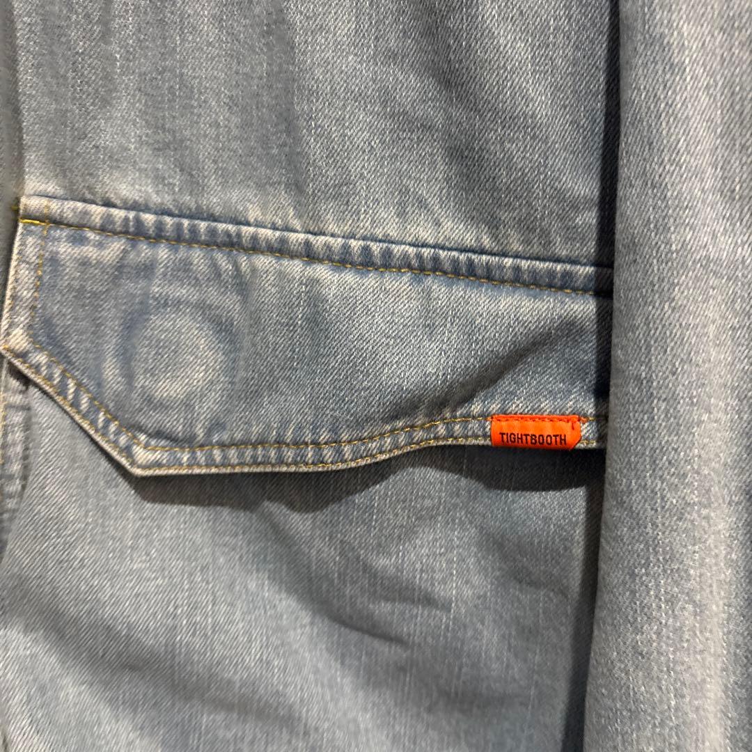 TIGHTBOOTH ライトブルー デニムジャケット　XL