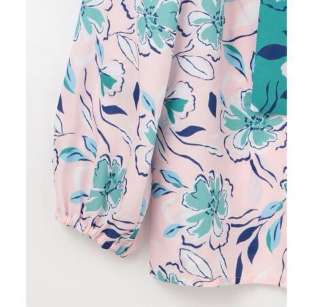 ◆ グレースコンチネンタル フラワープリントフリルトップ &プリーツスカート