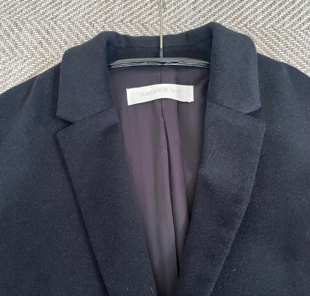 ギャルリーヴィ　カシミア100%チェスターコート　裏地有り