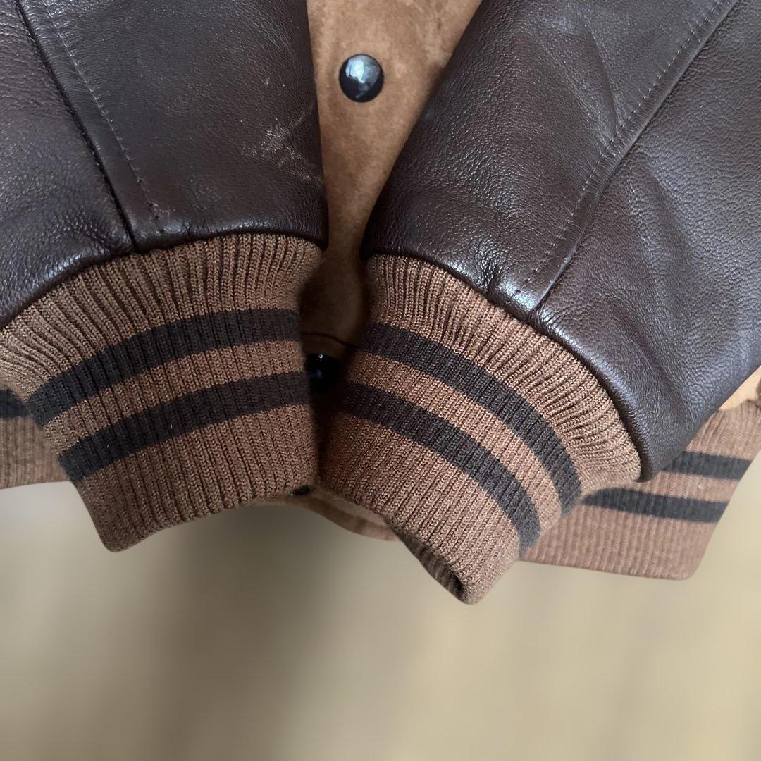 VAN JAC スエード &レザー スタジャン Lサイズ　山羊皮