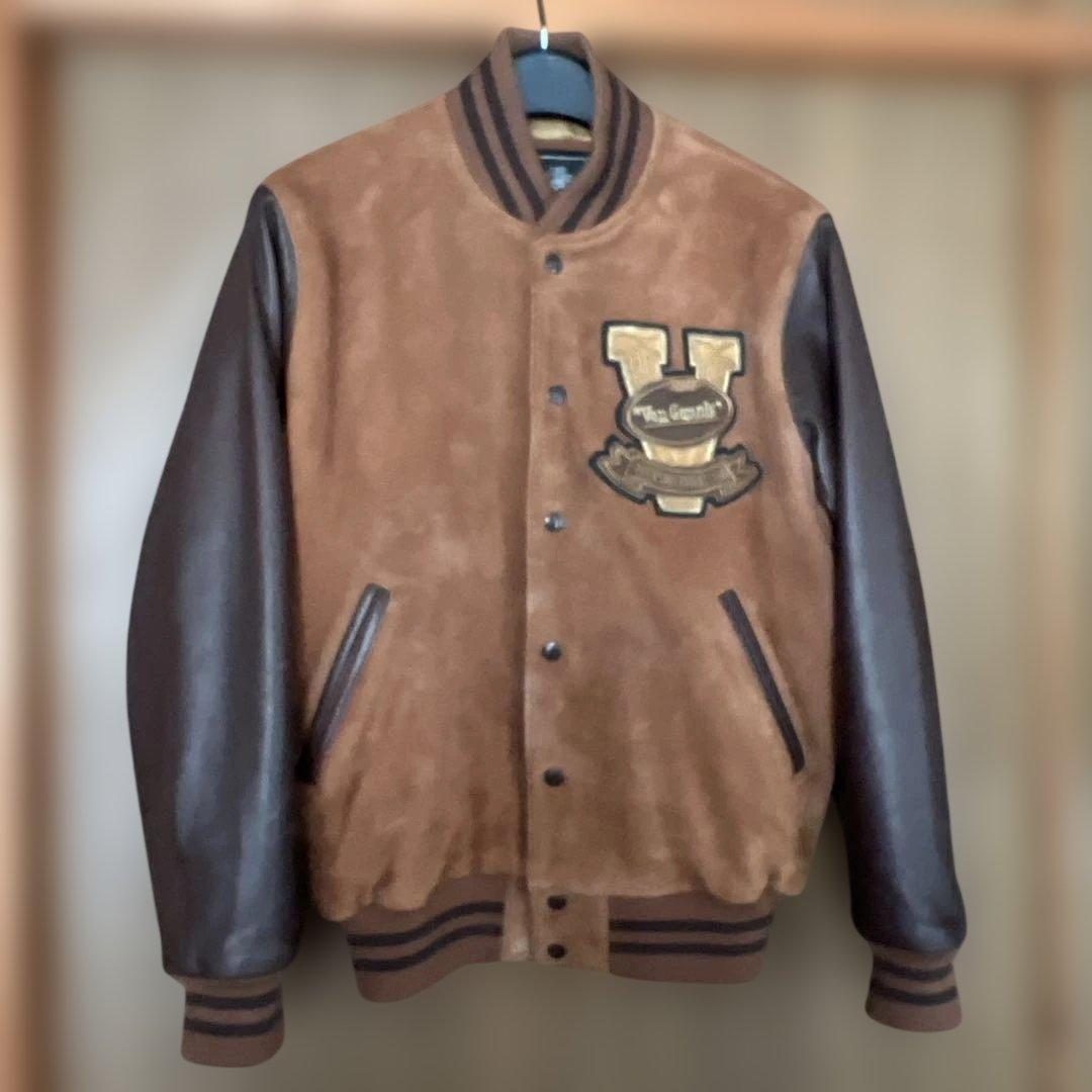 VAN JAC スエード &レザー スタジャン Lサイズ　山羊皮