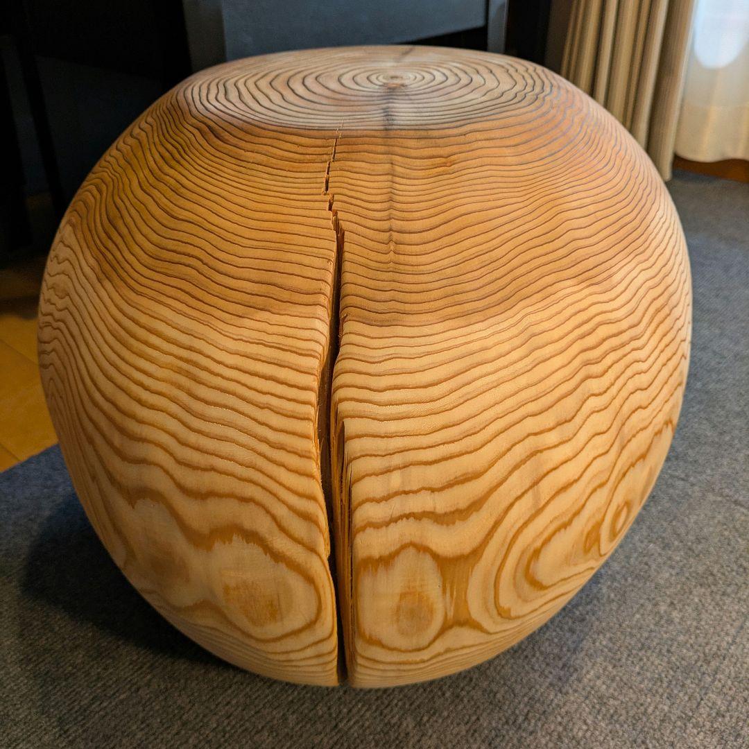 k098　杉　大型　切り株　丸型　椅子　スツール　テーブル