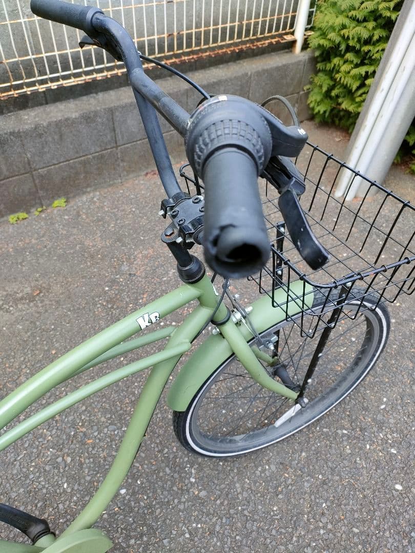 お引き取り限定 Rainbow KB 24インチ 6段ギア カゴ付き