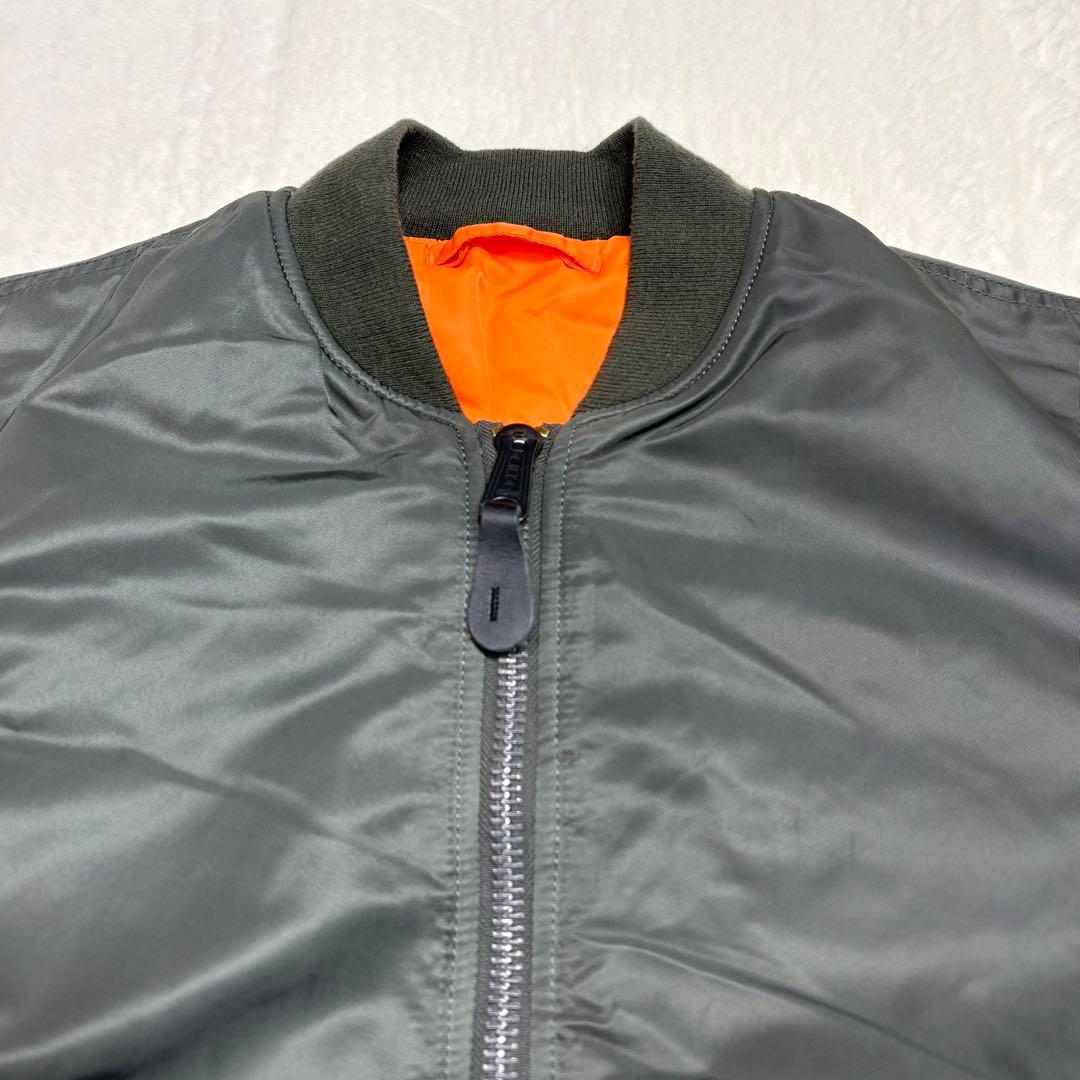 80sUSA製 アルファインダストリーズ MA-1 フライトジャケット米軍規格L