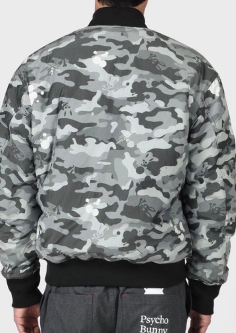 Psycho Bunny｜エイジングT/Cツイル隠れバニー迷彩ボンバージャケット