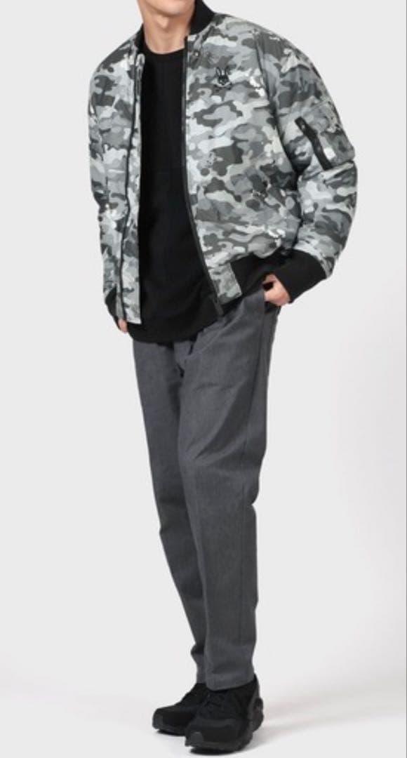 Psycho Bunny｜エイジングT/Cツイル隠れバニー迷彩ボンバージャケット