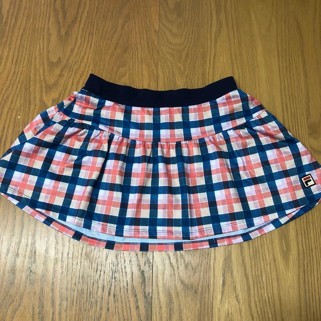 FILA テニスウェア3点セット Lサイズ ネイビー✖️チェック