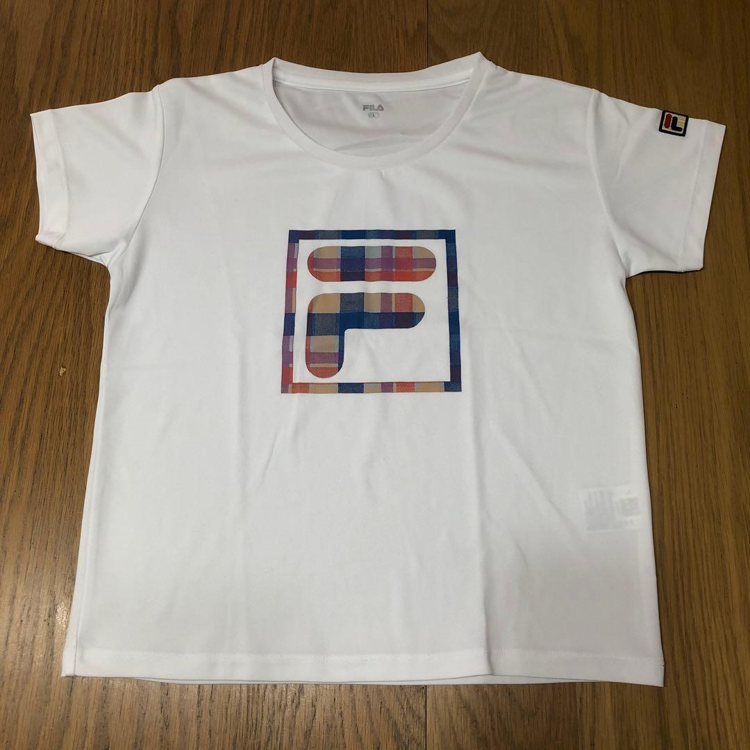 FILA テニスウェア3点セット Lサイズ ネイビー✖️チェック
