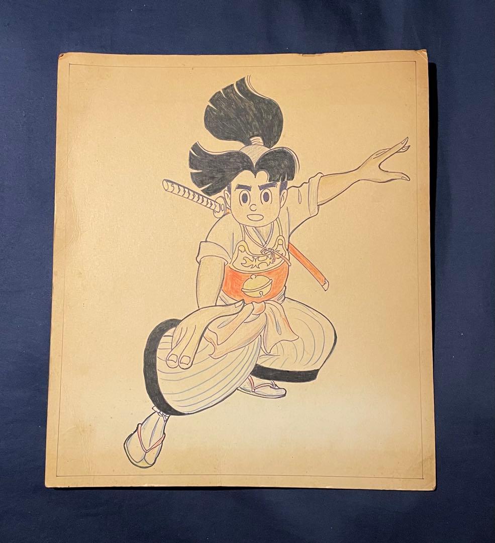 【昭和 赤胴鈴之助 イラスト色紙】