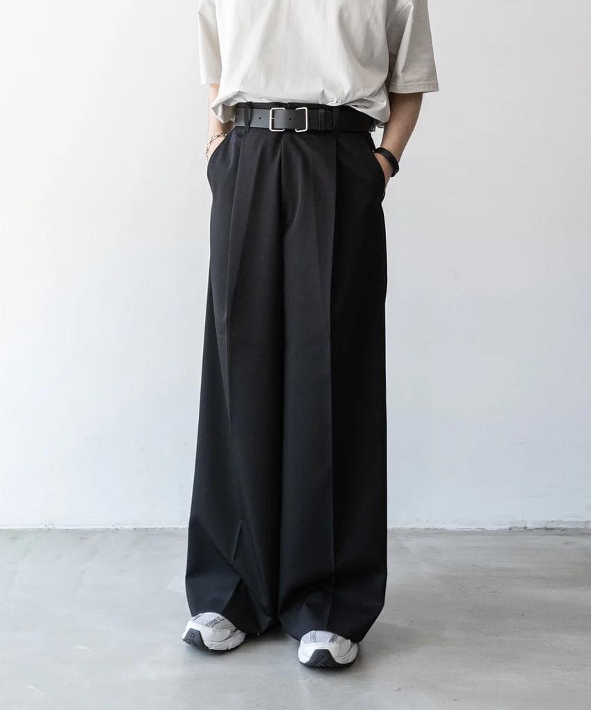 【stein】Extra Wide Trousers Sサイズ ブラック