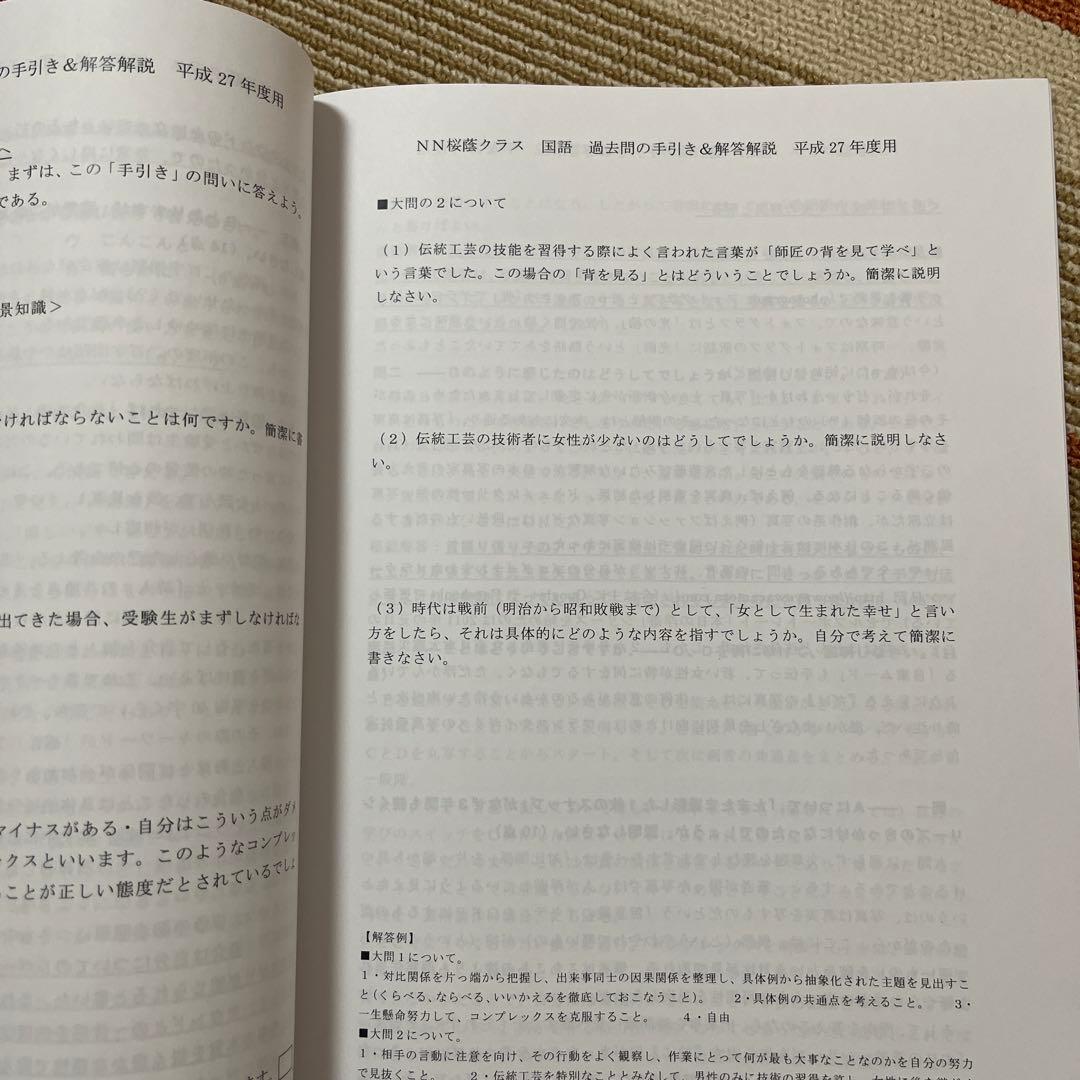 NN桜蔭　教材　プリント