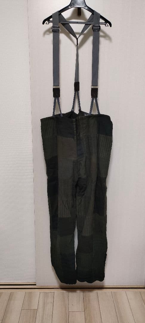 16aw Geoffrey.B.Small パッチワークサスペンダーパンツ