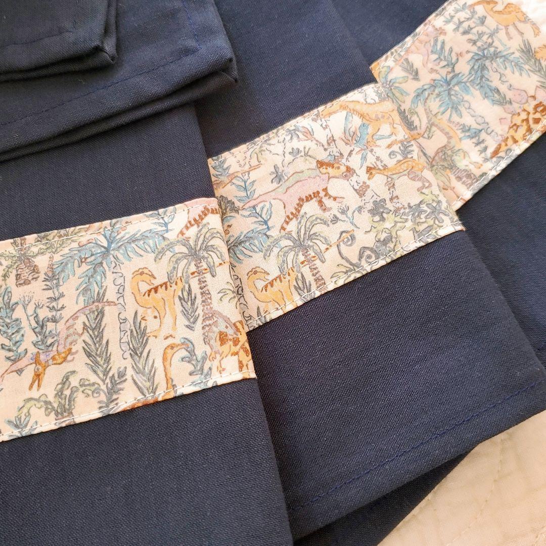 ★みか様★入園入学リバティ恐竜グッズ　速乾ライン仕様５点　男の子