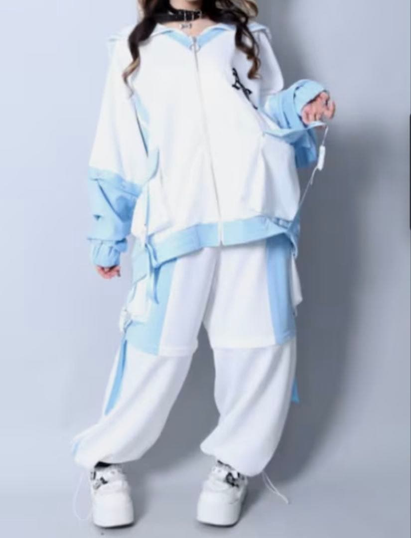 完売品 Amilige バイカラージャージパンツ