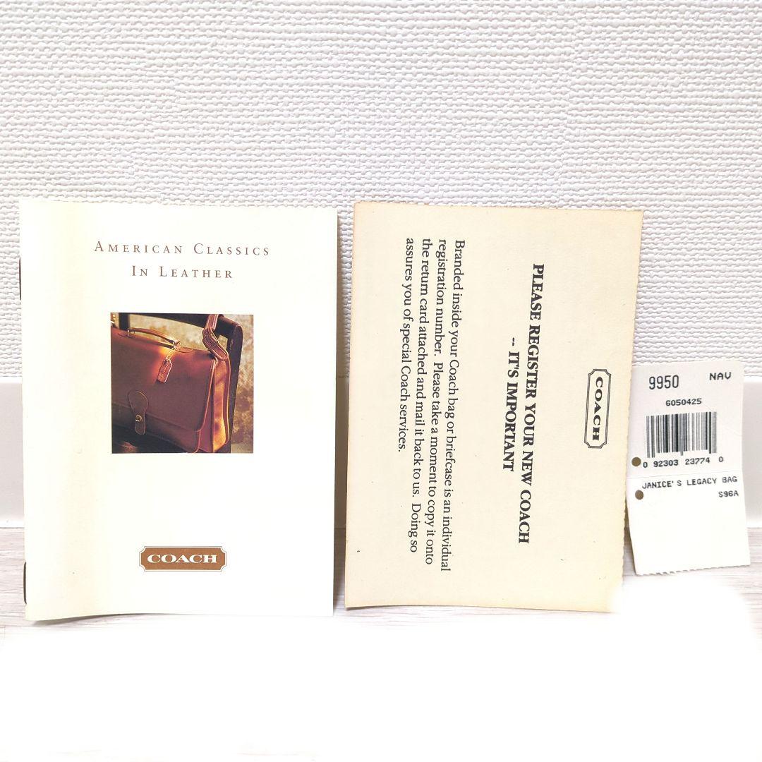 【美品】OLD COACH Janice's Legacy Bag 9950