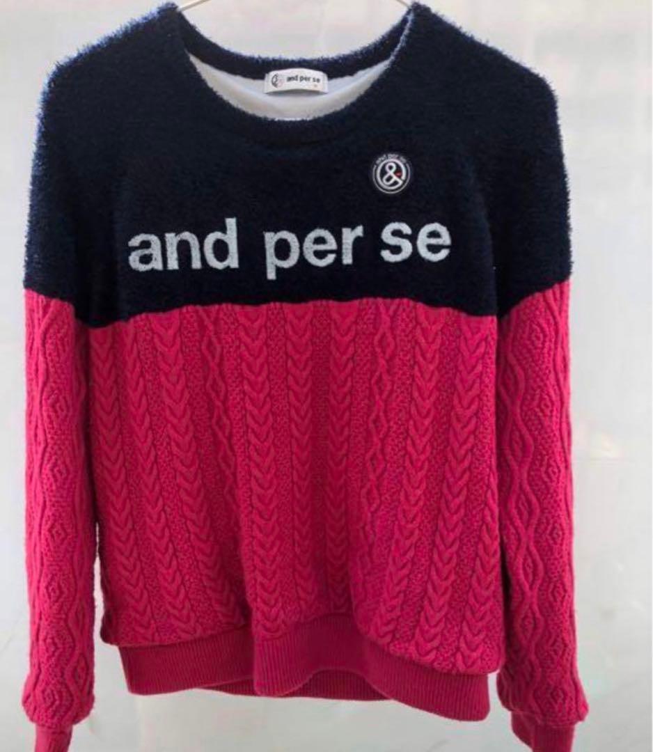 アンパスィ　and per se セーター　ゴルフ　レディース