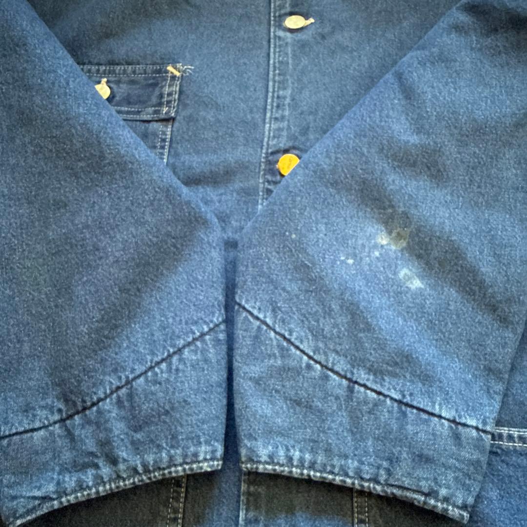 希少 星タグ Carhartt ミシガン チョアコート デニムUSA製 46
