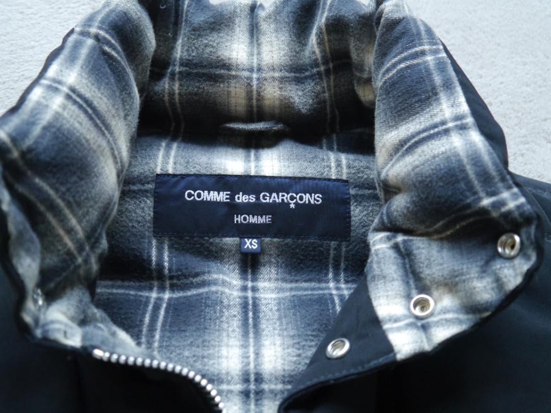 COMME des GARÇONS ブラックダウンベスト XS
