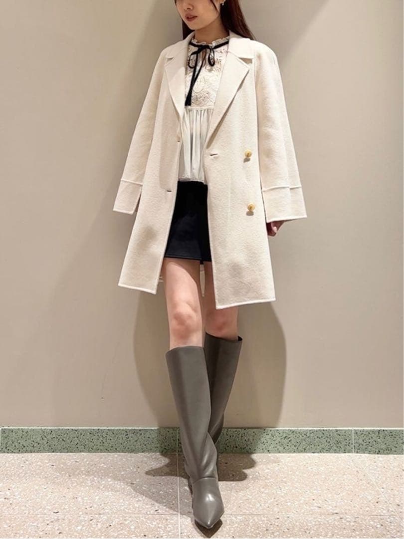 【美品】snidel リバーフレアコート