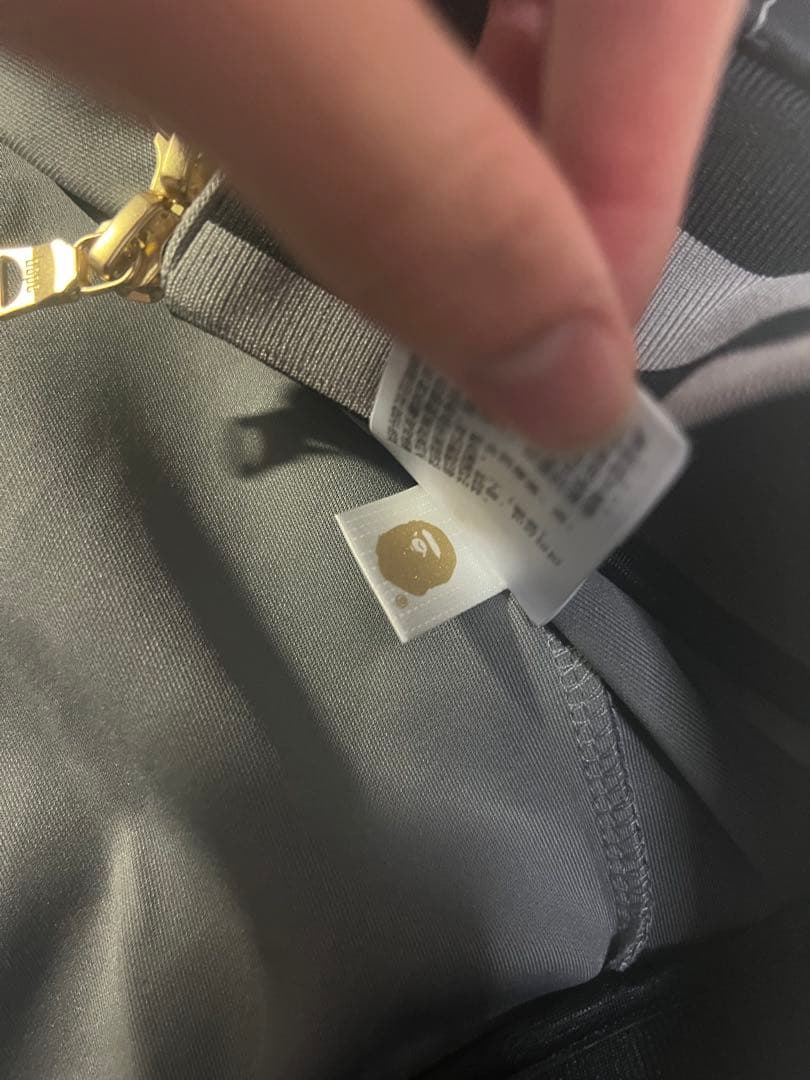 A BATHING APE ジャージ ブラック/グレー モノグラム