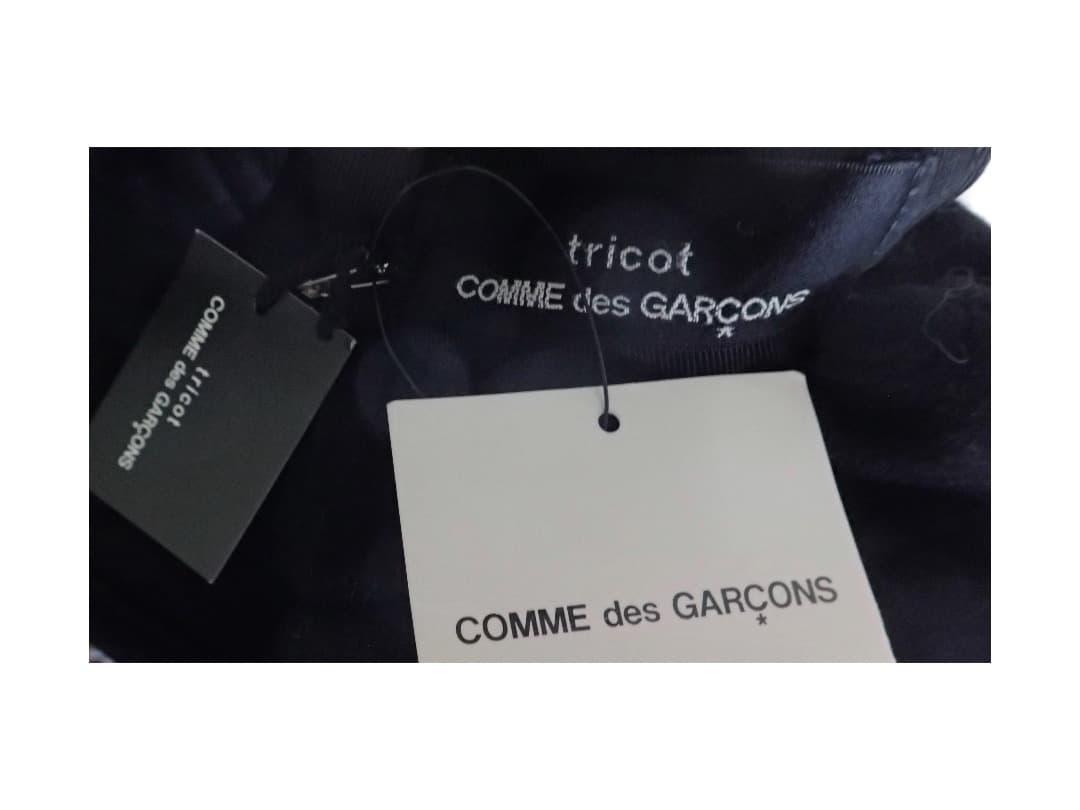 トリコ コムデギャルソン tricot デザイン ハット　黒