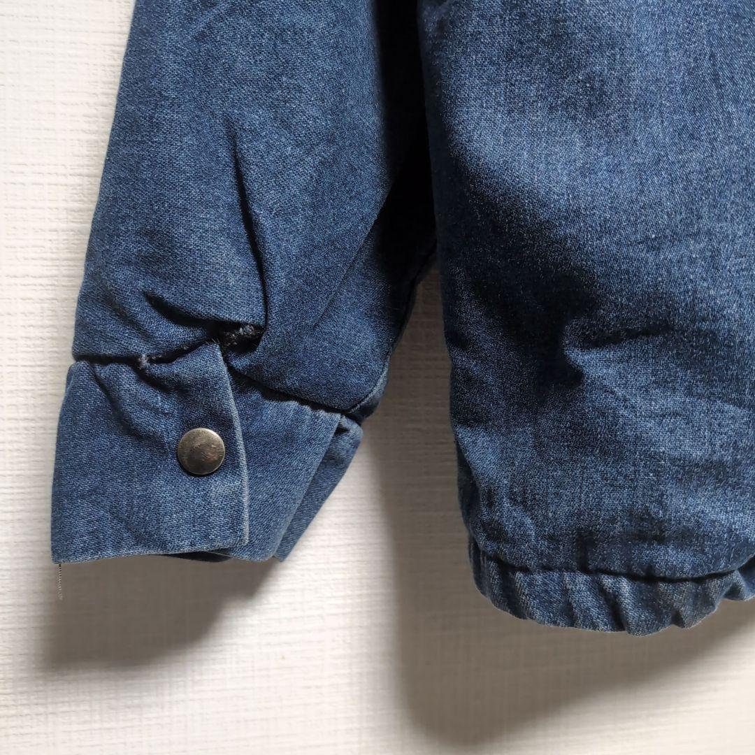 ヴィンテージ デニムカバーオール ブランケット裏地 ブルー デニム カバーオール