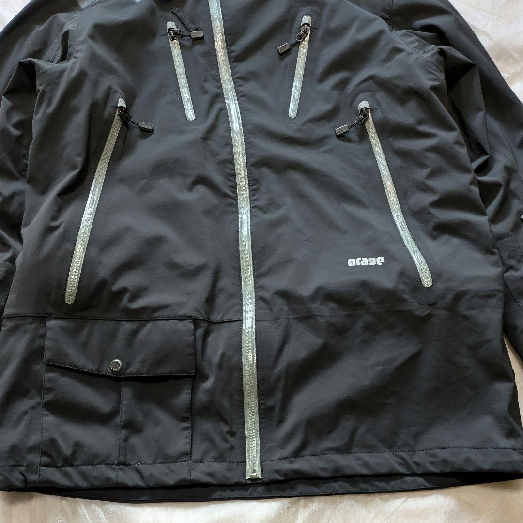 オラージュorage スキーウェアLサイズ黒gore-tex softshell