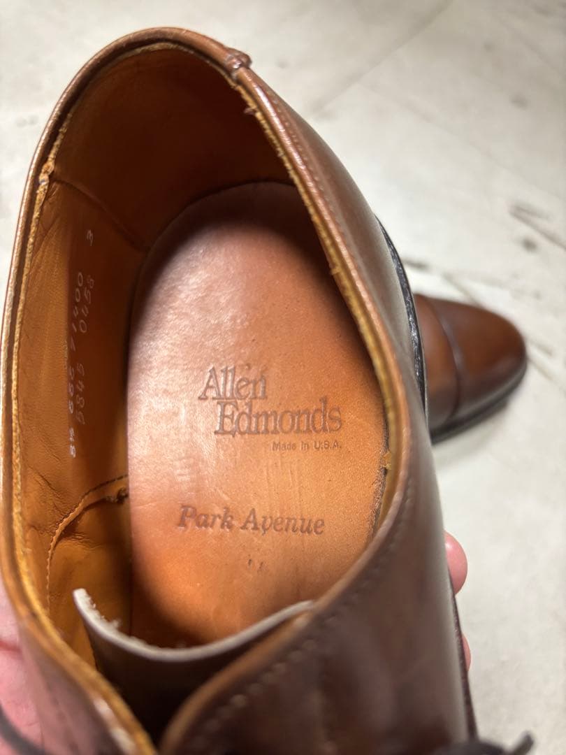 美品Allen Edmonds ブラウン park avenue 81/2EEE