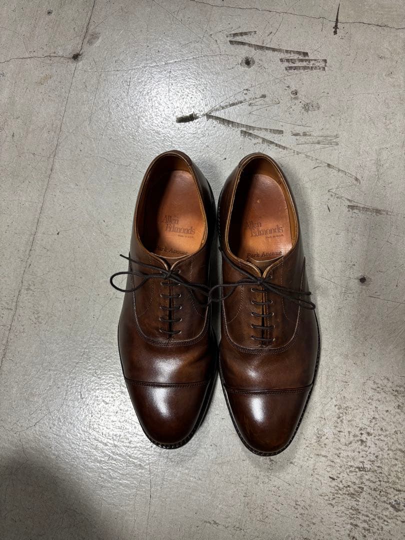 美品Allen Edmonds ブラウン park avenue 81/2EEE