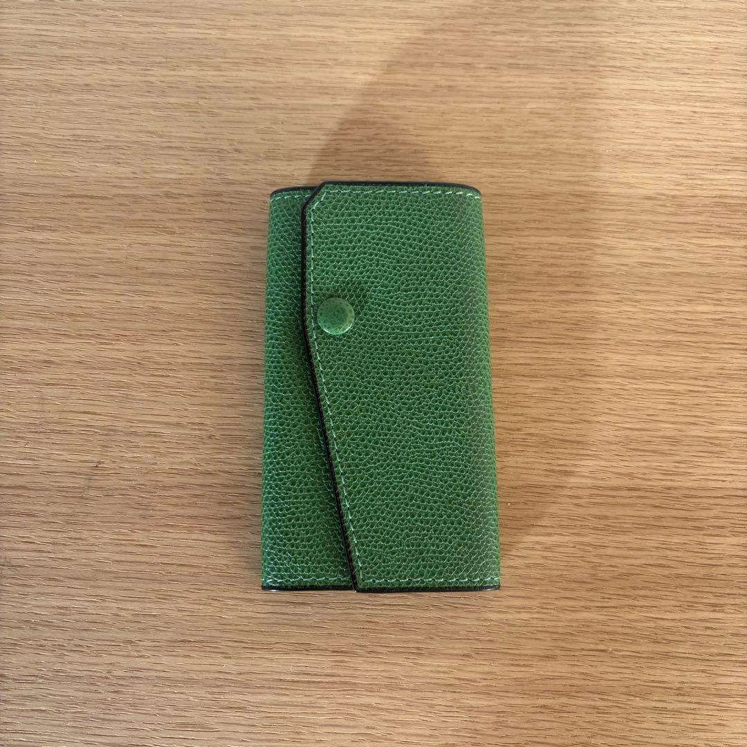 ★最終価格★Valextra ヴァレクストラ キーホルダー グラスグリーン