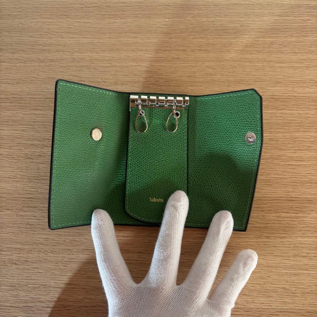 ★最終価格★Valextra ヴァレクストラ キーホルダー グラスグリーン
