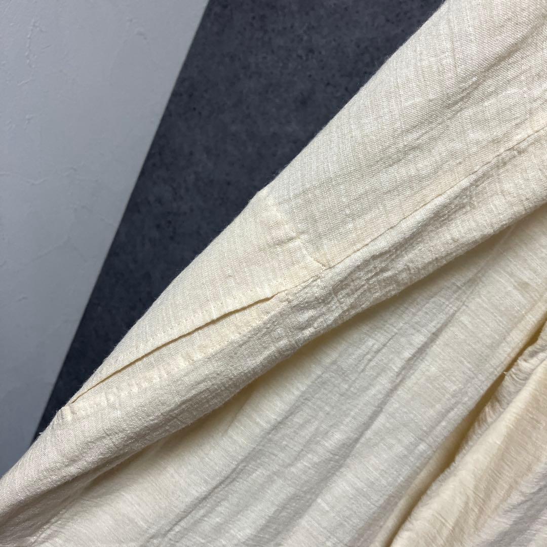 ARTS＆SCIENCE コットンリネン シルク　ロングシャツワンピース　1