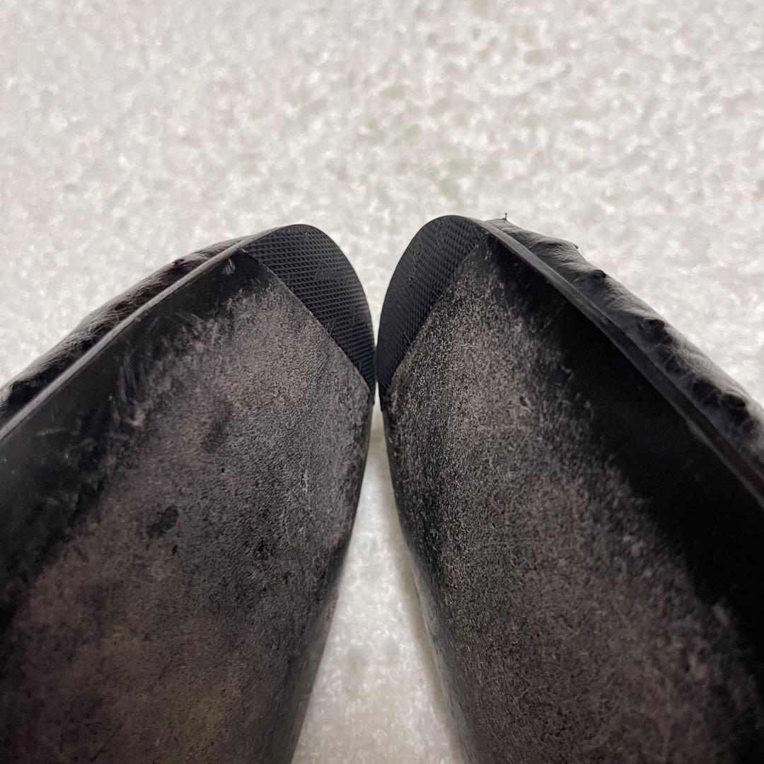 BARKER BLACK オーストリッチ　オペラシューズ